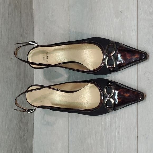 Stuart Weitzman Womens Leather Luxury Dress Heels shoes sz 8M - Picture 3 of 12